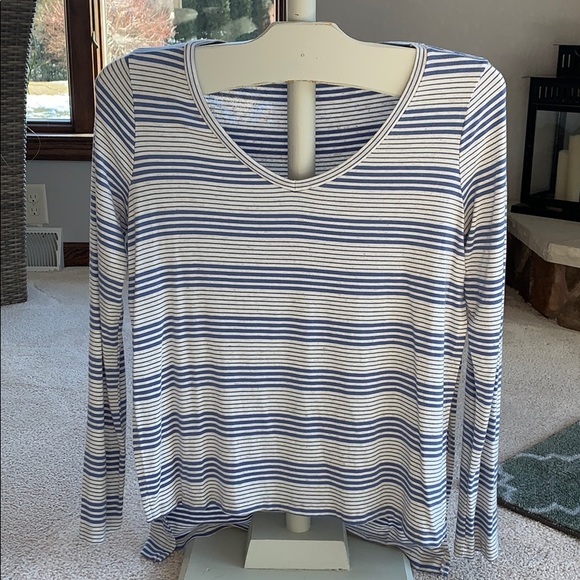 BKE striped long sleeve light weight top - Picture 1 of 5